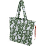 Easter bunny pattern Drawstring Tote Bag