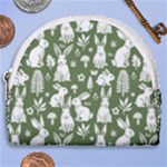 Easter bunny pattern Horseshoe Style Canvas Pouch