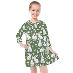 Kids  Quarter Sleeve Shirt Dress 