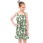 Easter bunny pattern Kids  Overall Dress