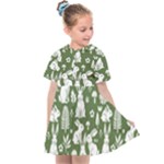 Easter bunny pattern Kids  Sailor Dress