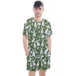 Easter bunny pattern Men s Mesh T-Shirt and Shorts Set