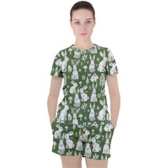 Women s Mesh T-Shirt and Shorts Set 