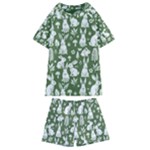 Easter bunny pattern Kids  Swim T-Shirt and Shorts Set