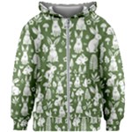 Easter bunny pattern Kids  Zipper Hoodie Without Drawstring