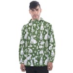 Easter bunny pattern Men s Front Pocket Pullover Windbreaker