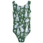 Easter bunny pattern Kids  Cut-Out Back One Piece Swimsuit