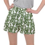 Easter bunny pattern Women s Ripstop Shorts