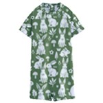 Easter bunny pattern Kids  Boyleg Half Suit Swimwear