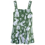 Easter bunny pattern Kids  Layered Skirt Swimsuit