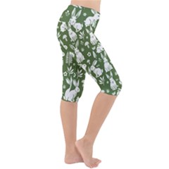 Lightweight Velour Cropped Yoga Leggings 