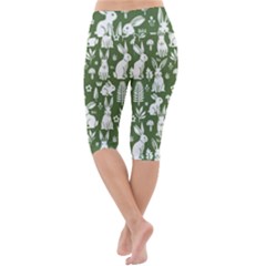 Lightweight Velour Cropped Yoga Leggings 