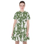 Easter bunny pattern Sailor Dress