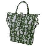Easter bunny pattern Buckle Top Tote Bag