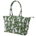 Easter bunny pattern Canvas Shoulder Bag