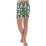 Easter bunny pattern Kids  Lightweight Velour Capri Yoga Leggings
