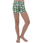 Easter bunny pattern Kids  Lightweight Velour Yoga Shorts