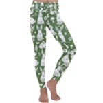 Easter bunny pattern Kids  Lightweight Velour Classic Yoga Leggings