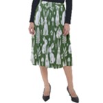 Easter bunny pattern Classic Velour Midi Skirt 