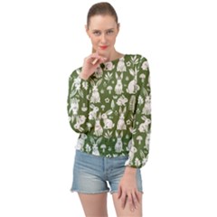 Banded Bottom Chiffon Top 