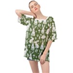 Easter bunny pattern Oversized Chiffon Top