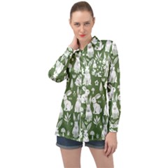 Long Sleeve Satin Shirt 