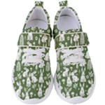 Easter bunny pattern Women s Velcro Strap Shoes