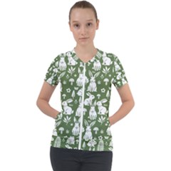 Short Sleeve Zip Up Jacket 