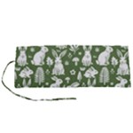 Easter bunny pattern Roll Up Canvas Pencil Holder (S)