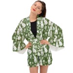 Easter bunny pattern Long Sleeve Kimono