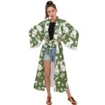 Easter bunny pattern Maxi Kimono