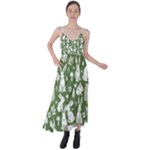 Easter bunny pattern Tie Back Maxi Dress