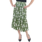 Easter bunny pattern Midi Mermaid Skirt