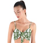 Easter bunny pattern Woven Tie Front Bralet