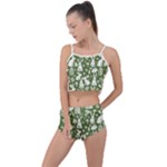 Easter bunny pattern Summer Cropped Co-Ord Set