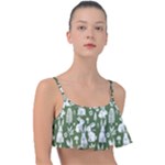 Easter bunny pattern Frill Bikini Top