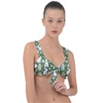Easter bunny pattern Front Tie Bikini Top