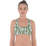 Easter bunny pattern Cross Back Hipster Bikini Top 