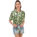 Easter bunny pattern Tie Front Shirt 