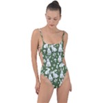 Easter bunny pattern Tie Strap One Piece Swimsuit
