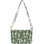 Easter bunny pattern Double Gusset Crossbody Bag