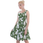Easter bunny pattern Knee Length Skater Dress