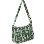 Easter bunny pattern Zip Up Shoulder Bag