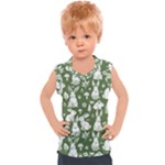 Easter bunny pattern Kids  Sport Tank Top