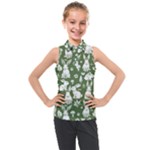 Easter bunny pattern Kids  Sleeveless Polo T-Shirt