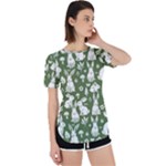 Easter bunny pattern Perpetual Short Sleeve T-Shirt