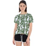 Easter bunny pattern Open Back Sport T-Shirt