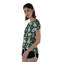 Short Sleeve Open Back T-Shirt 