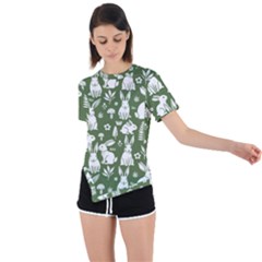 Asymmetrical Short Sleeve Sports T-Shirt 
