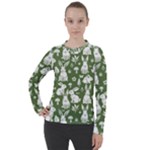 Easter bunny pattern Women s Pique Long Sleeve T-Shirt